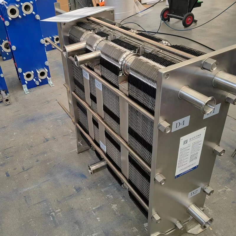 Intercambiador de calor de placas de múltiples etapas