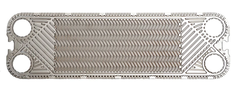 What are the differences between horizontal and vertical corrugations of PHE plates in practical applications?